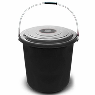 monggo] Ember Hitam 6 Galon 25L + Tutup + Gagang Ember Air Mandi Plastik Murah
