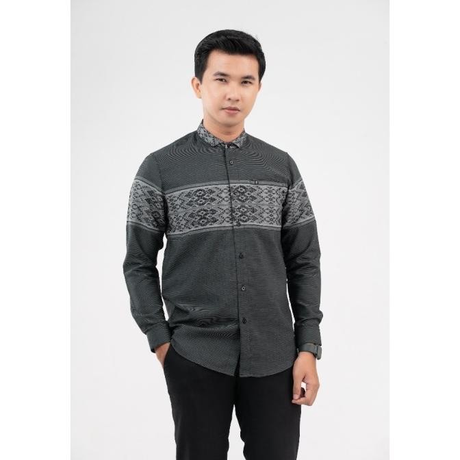 Best Sales Fadkhera Black Series Baju Koko Pria Dewasa Kemeja Kemko Lengan Panjang Santri Pondok Kul