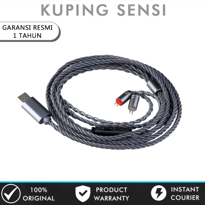 tripowin grace type c dsp 4-core silver-plated cable with microphone