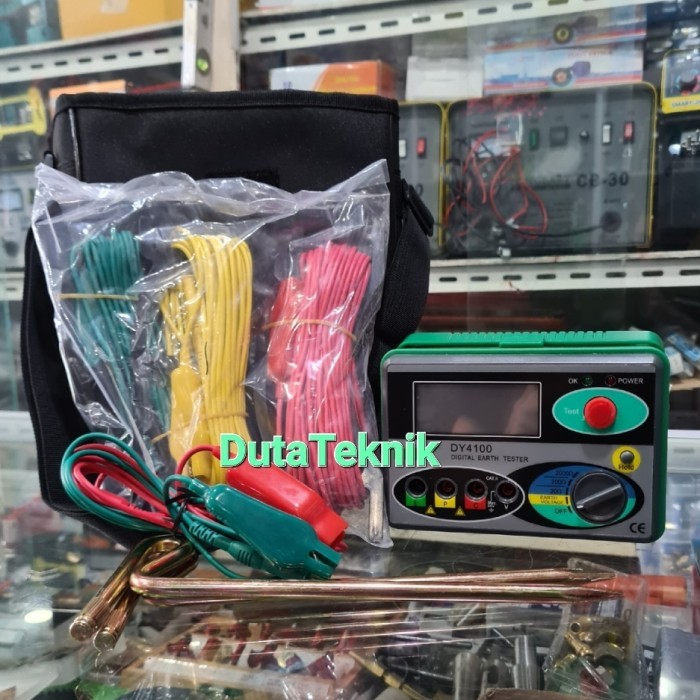 TERMURAH - Merger alat earth grounding tester digital ground resistance test 4100