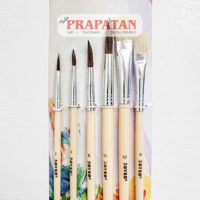 

Kuas Joyko BR-1 / Joyko Mix Brush / Kuas Lukis Joyko Set 6