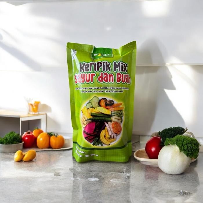 

BARANG TERLARIS KERIPIK MIX SAYUR DAN BUAH 250GR