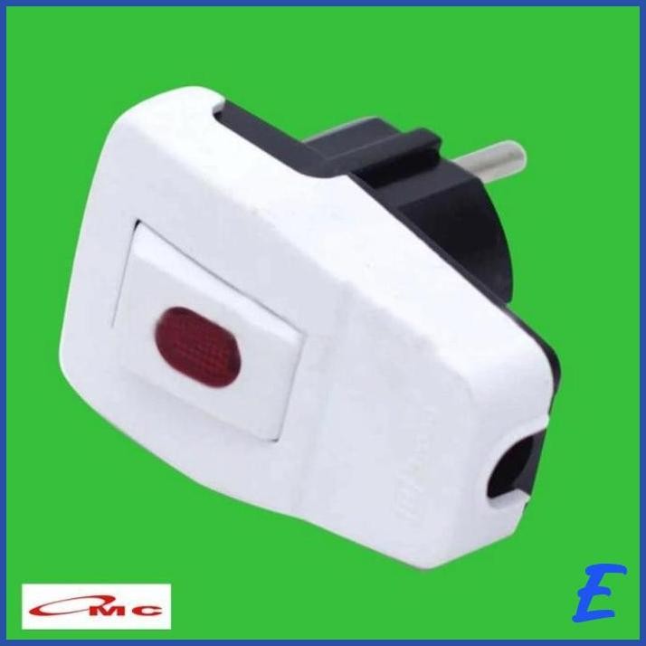 [OMC] BROCO STEKER ARDE SAKLAR SWITCH LAMPU ON OFF 13311 PUTIH COLOKAN BROCO STEKER SAKLAR ON OFF KE