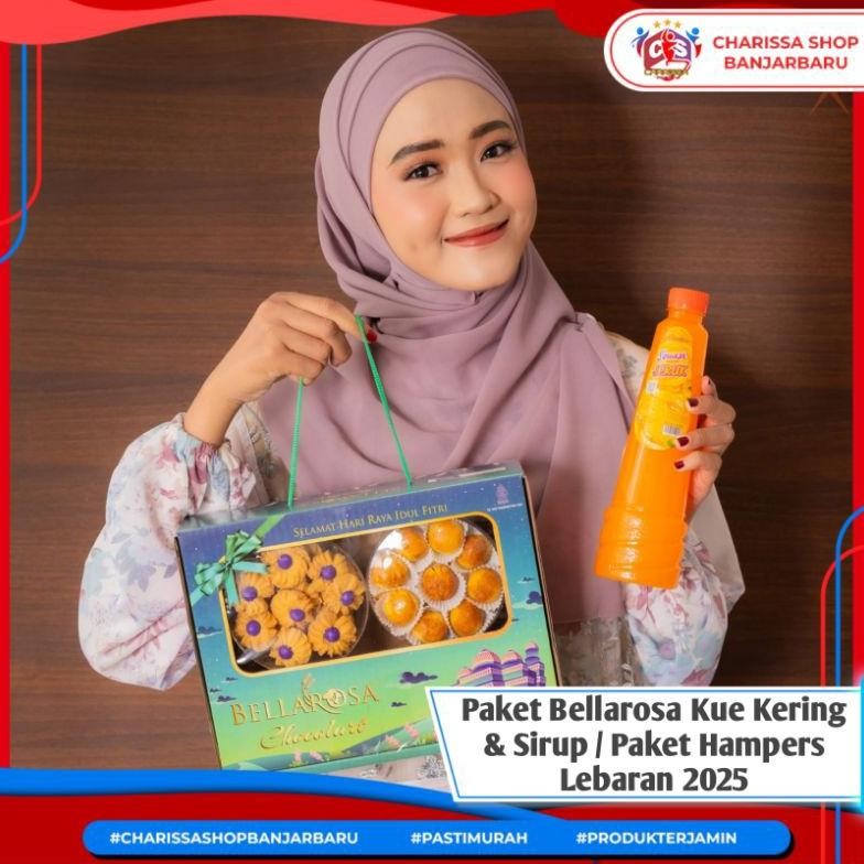 

Paket Kue Kering & Sirup Bellarosa Lebaran / Parcel Lebaran Bellarosa /Hampers Kue Kering Coklat Ramadhan / Paket Hari Raya Lebaran Hampers Bellarosa 2025 Terlaris! Produk Ini Banyak Dicari