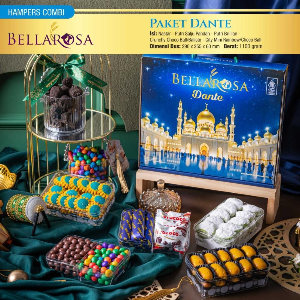 

Kue Kering Bellarosa Platinum Paket Kue Lebaran ( Berat 1Kilo ) Terlengkap Dan Termurah