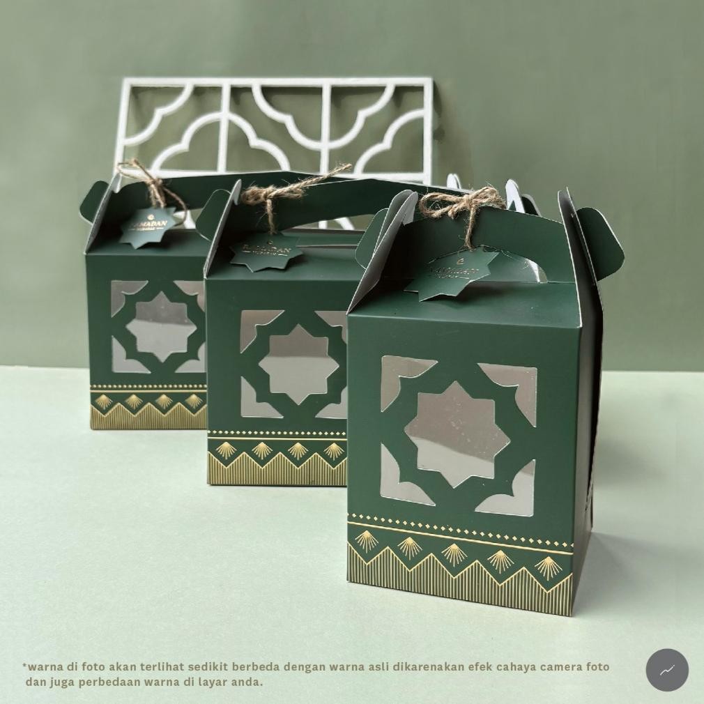 

10Pcs Gable Box Lebaran Idul Fitri Dus Kue Kering Lebaran Packaging Hampers (Dark Green) Flash Sale! Diskon Hingga 70%