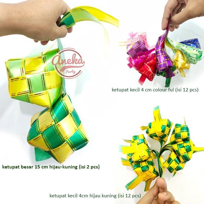 

Ketupat Lebaran Pita Parsel / Hiasan Parsel / Aksesoris Idul Fitri / Lebaran Ketupat Hias Parsel D Cod