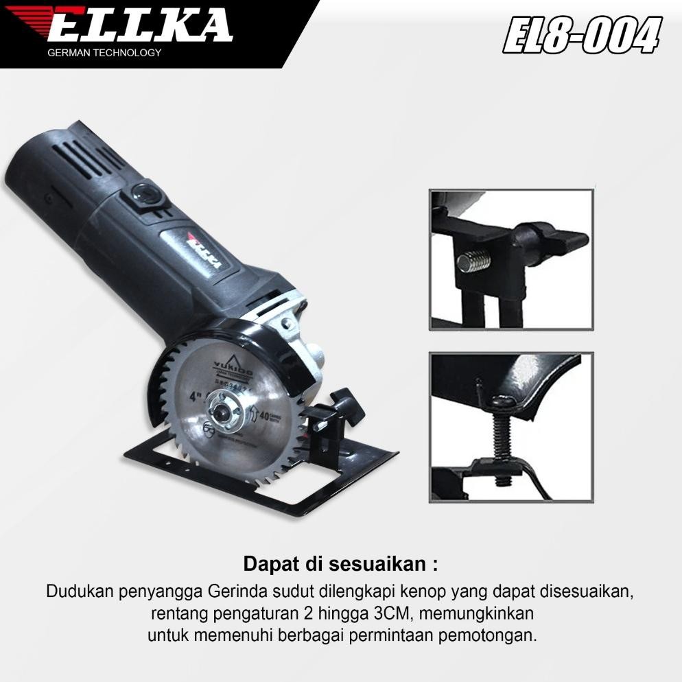 KLJ Paket Komplit By ELLKA Mesin Bor 10mm dan Gerinda set Koper + Dudukan Gerinda Stand untuk Gergaj