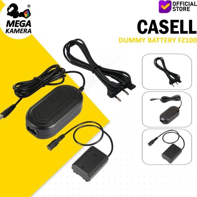 Casell Coupler Battery Sony Fz100 - Baterai Dummy Np-Fz100 New Stok