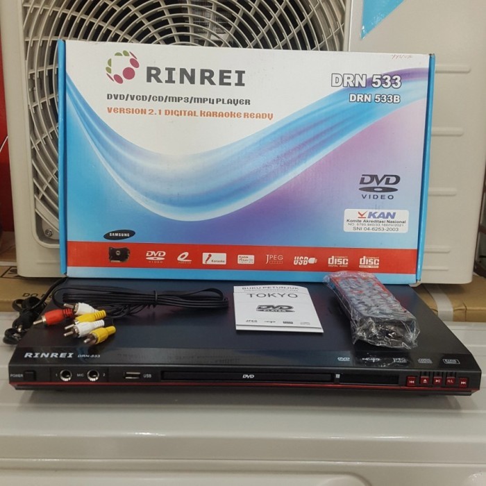 DVD PLAYER RINREI BESI DRN 533B & PLASTIK DRN 533D - OPTIK SAMSUNG