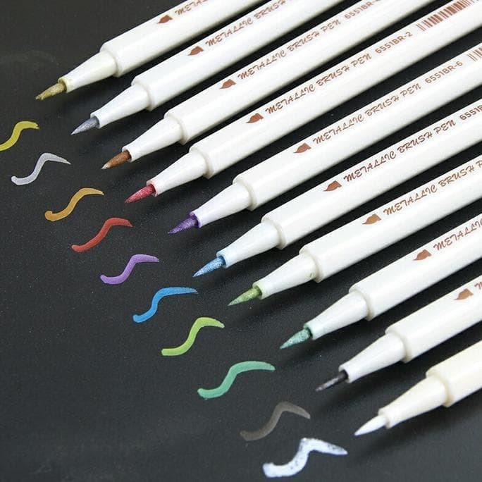 

SET STA METALLIC BRUSH PEN ISI 10