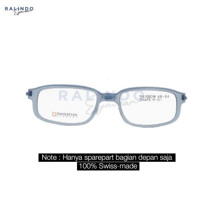 Front Frame Kacamata Swissflex Eyewear - Rainbow 01 / Size 48