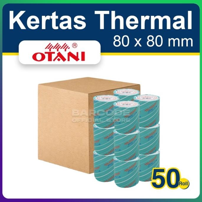 

( 1 DUS ) KERTAS PRINTER THERMAL 80x80 MM - 80MM - 80x80MM OTANI