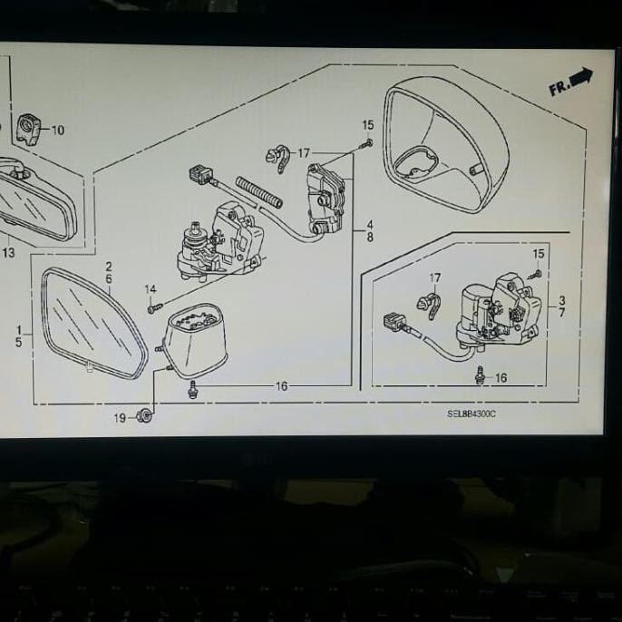 spion assy mobil honda jazz city vtec / idsi lama Terlaris