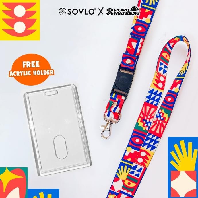 

SOVLO X POPOMANGUN - TALI GANTUNGAN LANYARD ID CARD + CASE