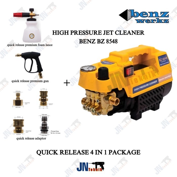 BENZ BZ 8548 JET CLEANER MESIN STEAM CUCI MOBIL MOTOR AC HIGH PRESSURE KODE 726