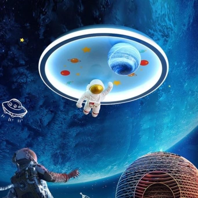 Lampu gantung Plafon Hias kamar tidur anak model astronot