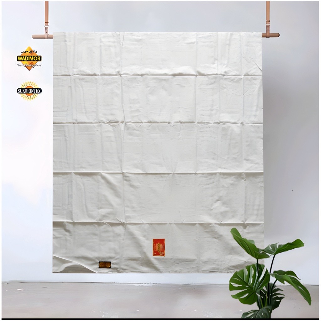 Produk Terbaru  Sarung Wadimor Hitam Polos Dan Putih Kain Samping Sholat Santri Putra Dewasa Anak