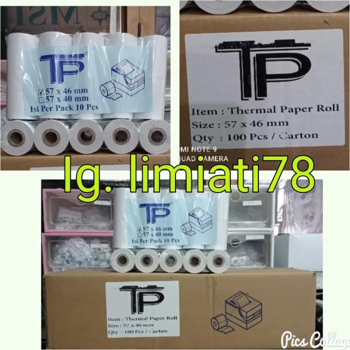 

Kertas Thermal 57 x 46 isi 100 roll