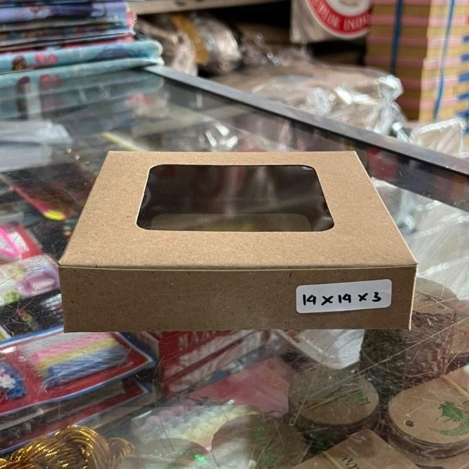 Ready stock] Box Kraft Mika BM14143 / Kotak Kue, Packaging Dimsum, Snack box