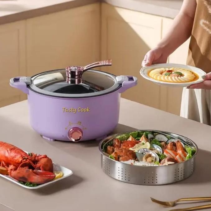 PANCI LISTRIK SERBAGUNA LENGKAP KUKUSAN/PANCI MASAK NASI LOW CARBO