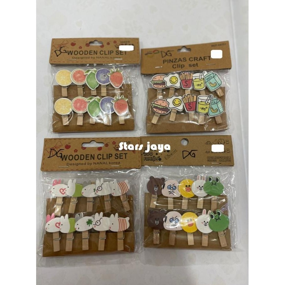 

~~~~~] Jepitan foto Karakter lucu / Wooden Clip / Jepitan Foto Dinding
