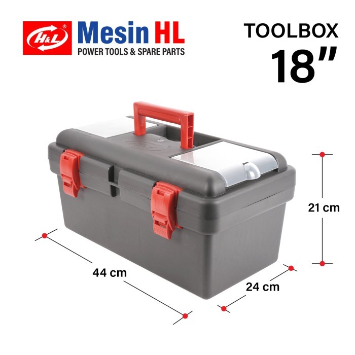 TOOLBOX PLASTIK TOOLS BOX TOOL BOX BESAR KOTAK PENYIMPANAN PERKAKAS KODE 785