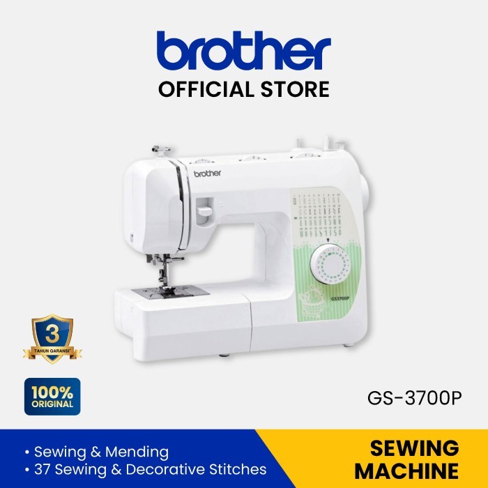 Mesin Jahit Portable Brother GS 3700P - Sewing Machine