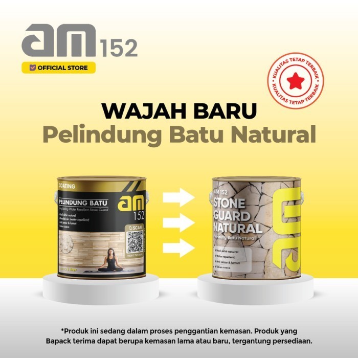 Pelapis Batu Alam Am 152 Natural 1L - Stone Coating Anti Lumut & Jamur