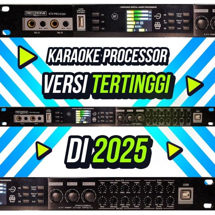 Murah Recording Tech Ktv-Pro K500 Karaoke Effect Processor 4 Input 6 Output Digital Mixer Dengan Equ