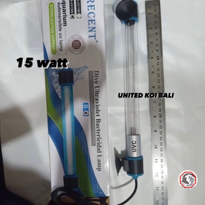 Lampu Uv Kolam Ikan Koi Dan Aquarium Recent Uv-15Watt New
