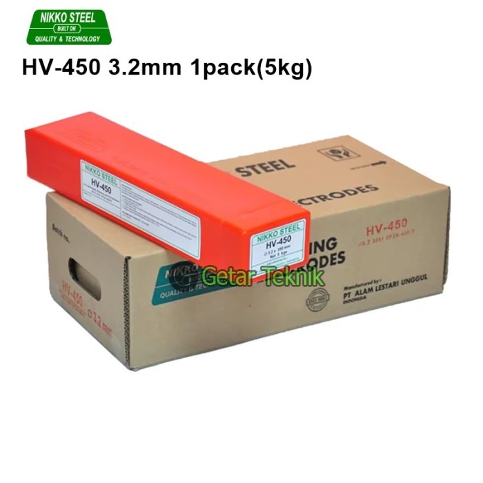 Kawat Las Nikko Steel HV-450 3.2mm 1Box (5kg)