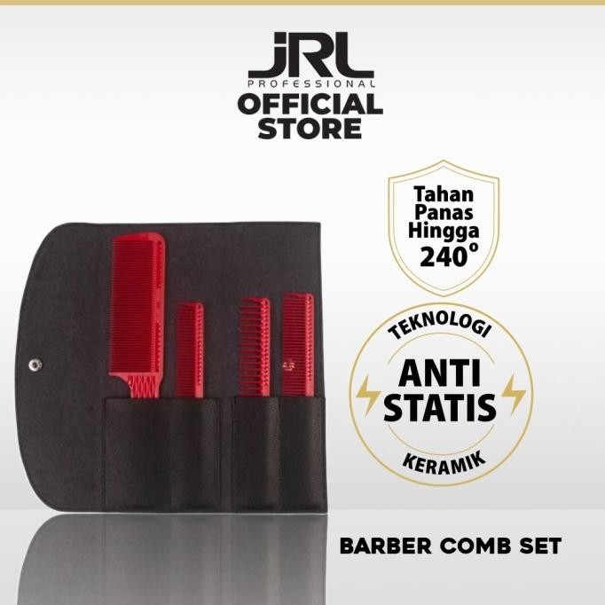 Murah Jrl Barber Comb Set Paket Sisir Potong Rambut Sisir Styling Original