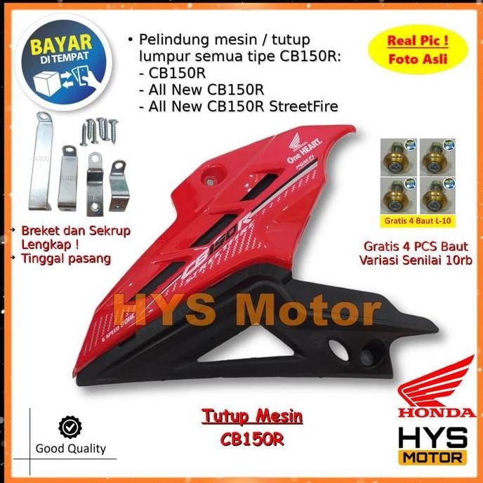 Tutup Mesin Honda Cb150R / All New Cb150R / All New Cb150R Streetfire - Cover Engine Lumpur Transfor