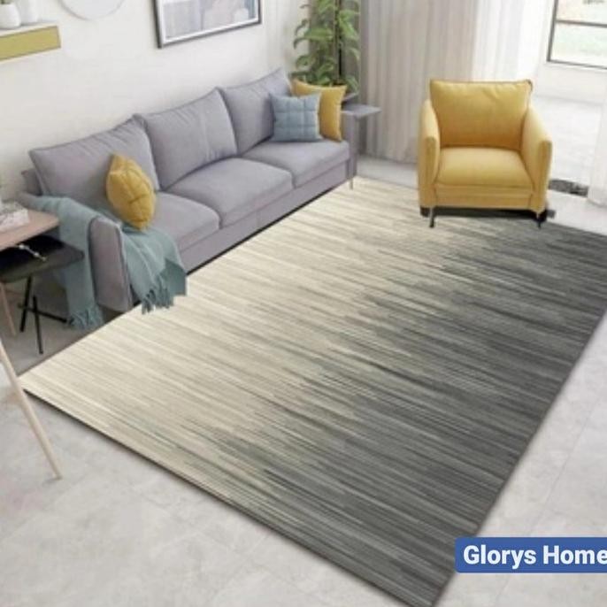 Sale Karpet Permadani Karpet Lantai Rumah Modern Motif Minimalis 160 X 210