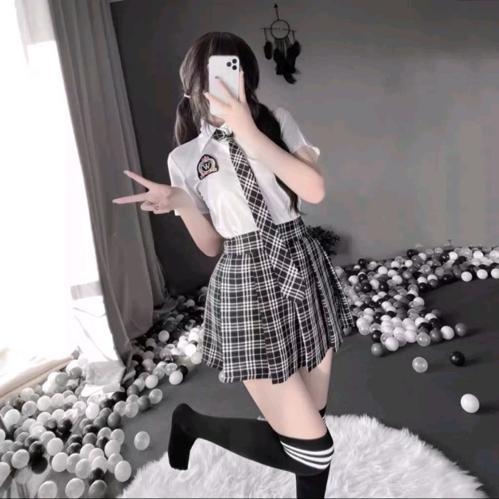 Lingerie Sexy Cosplay Student Kostum Hot Seragam Sekolah Siswi Jepang