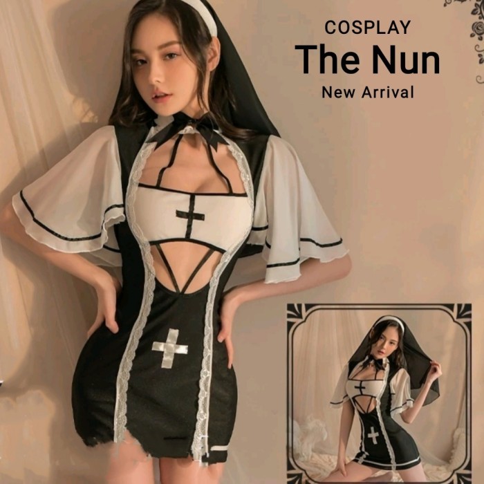 Lingerie Sexy Cosplay Costum The Nun Valak Import Premium
