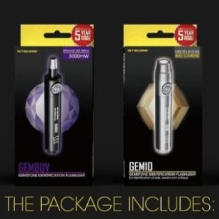 Nitecore GEM8 Senter Indentifikasi Batu Mulia Gemstone XP-L HI V3 500 Terlaris