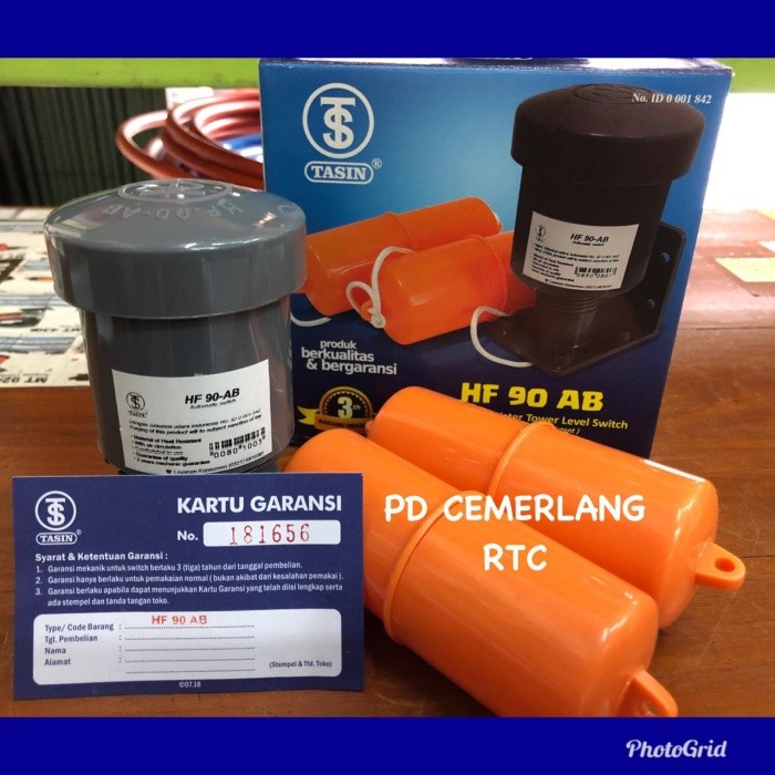 READY OTOMATIS PENAMPUNGAN AIR TOREN AIR YANG BAGUS TASIN HF 90 AB RADAR ORDER