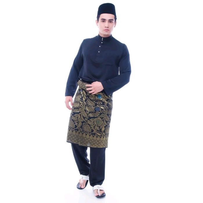 Koko Setelan Celana Baju Kurung Melayu Pria Teluk Belanga Bahan Balotelly Premium High Quality /Baju