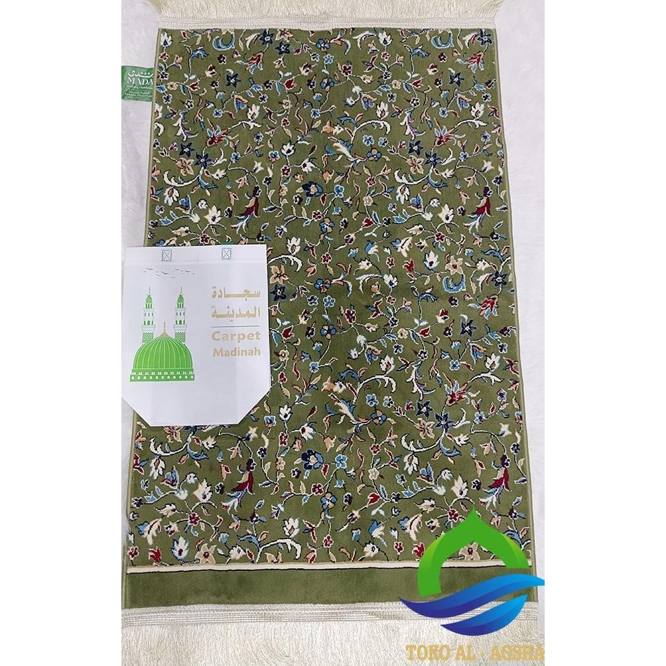 Sajadah Rawdah Polos hijau-Rawdah rug