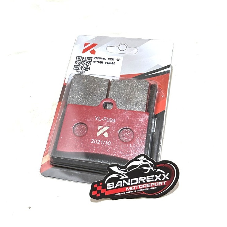 Kampas Rem Kytaco-KTC 4 Piston Besar