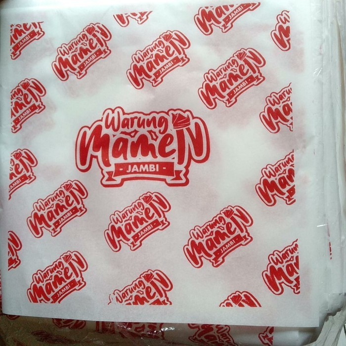 Sablon Paper Rice Wrap Custom Logo