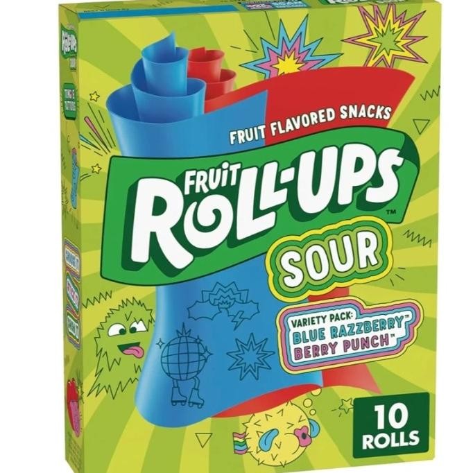 

$$$$] FRUIT ROLL UPS SOUR VARIETY PACK 10 ROLLS