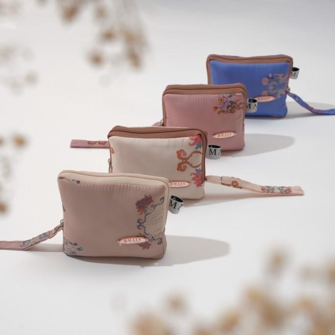 Mukena Emily Motif Bunga Travelling Mini Pouch Maia by Hasya