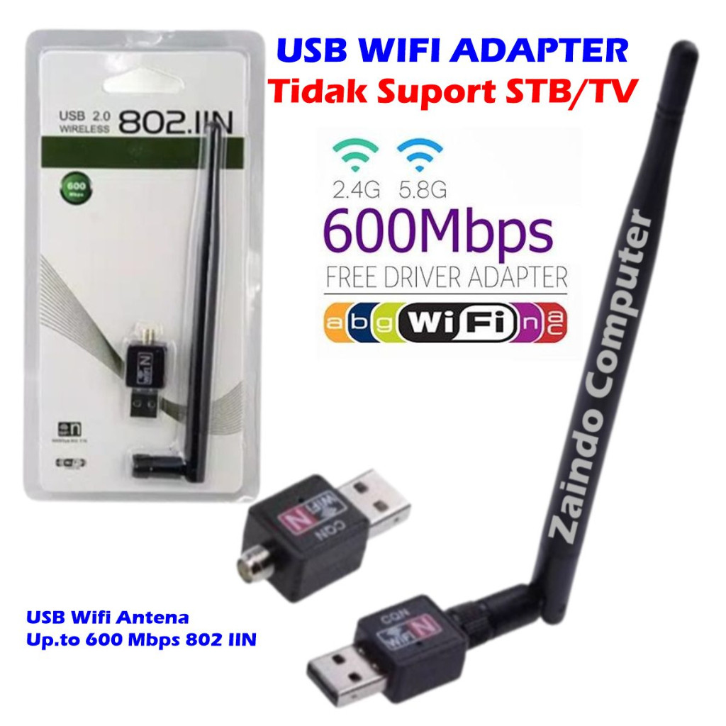 Ub Wifi 2.0 Wirele 300Mbp 802.Iin Ub Wifi Up.To 60Ombp Antena Ub Wifi 2.0 Antena
