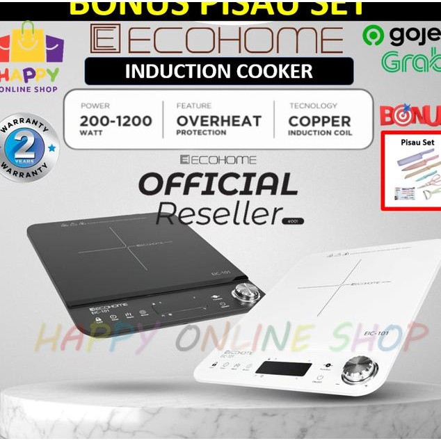 Ecohome Ompor Indui Low Watt Induction Cooer Ompor Litri