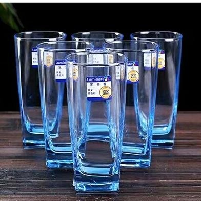Terlaris 1 Set Isi 6 Pcs Luminarc Sterling Blue/Gelas Luminarc/Gelas Kaca/Gelas Ready Stok