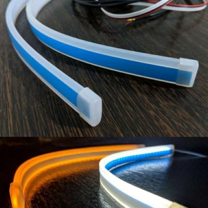 Lampu Alis Mobil LED DRL Sen Running OUTLANDER SPORT Sepasang Headlamp Terlaris