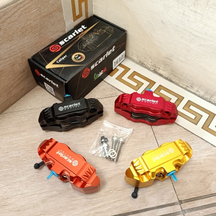 kaliper caliper scarlet racing 4 piston original universal vespa dll